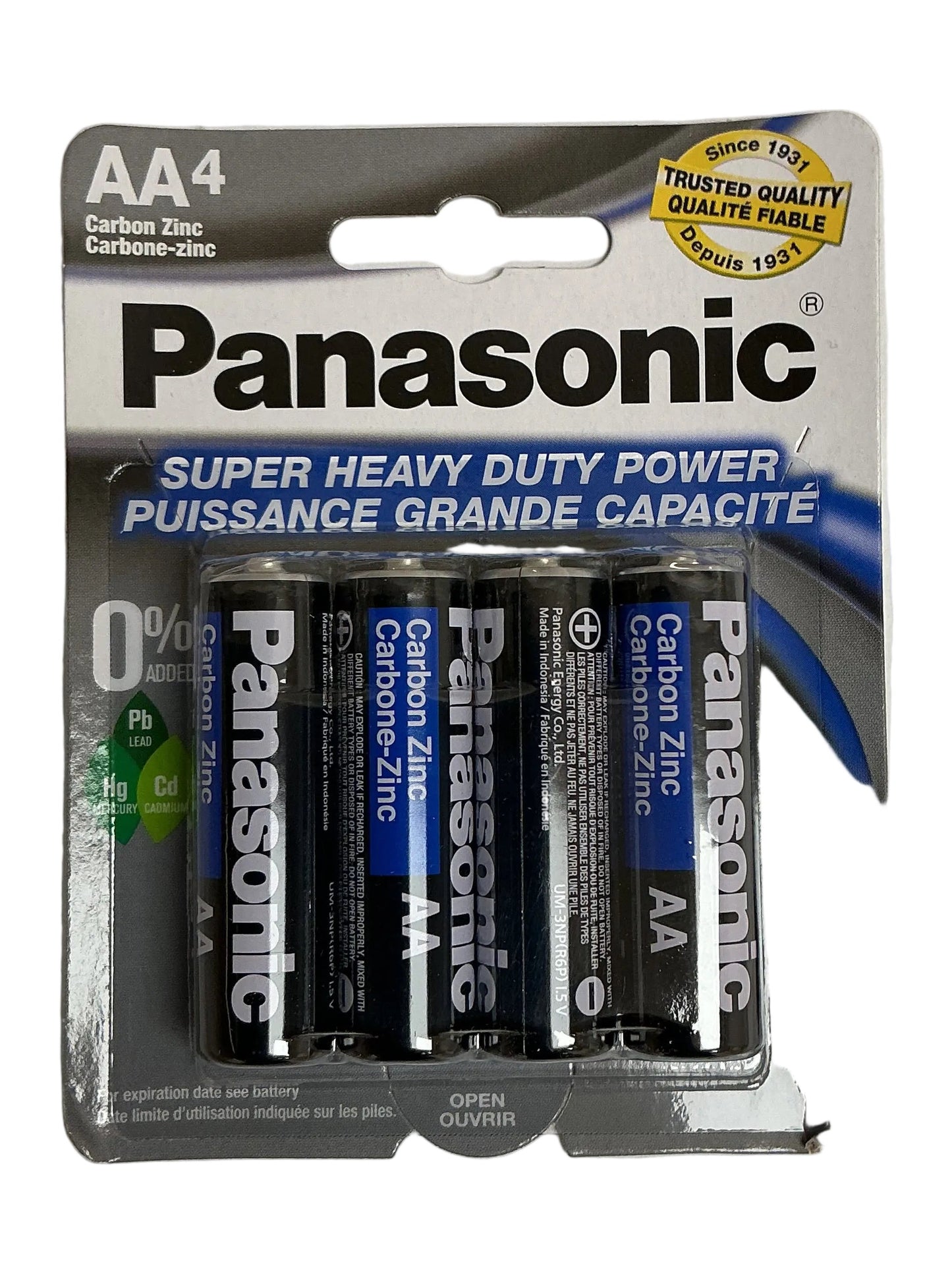 PANASONIC HEAVY DUTY AA 4/PACK -(4-12pk) -48/cs