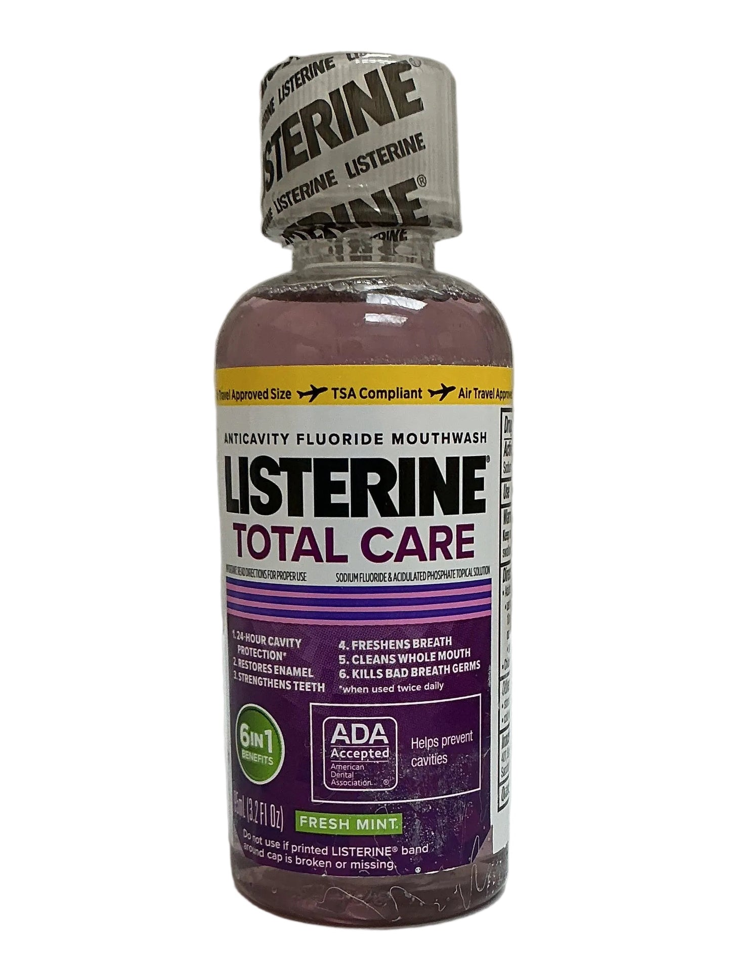 Listerine 3.2oz Total Care Mouthwash - Fresh Mint -(2/12pk) -24/cs