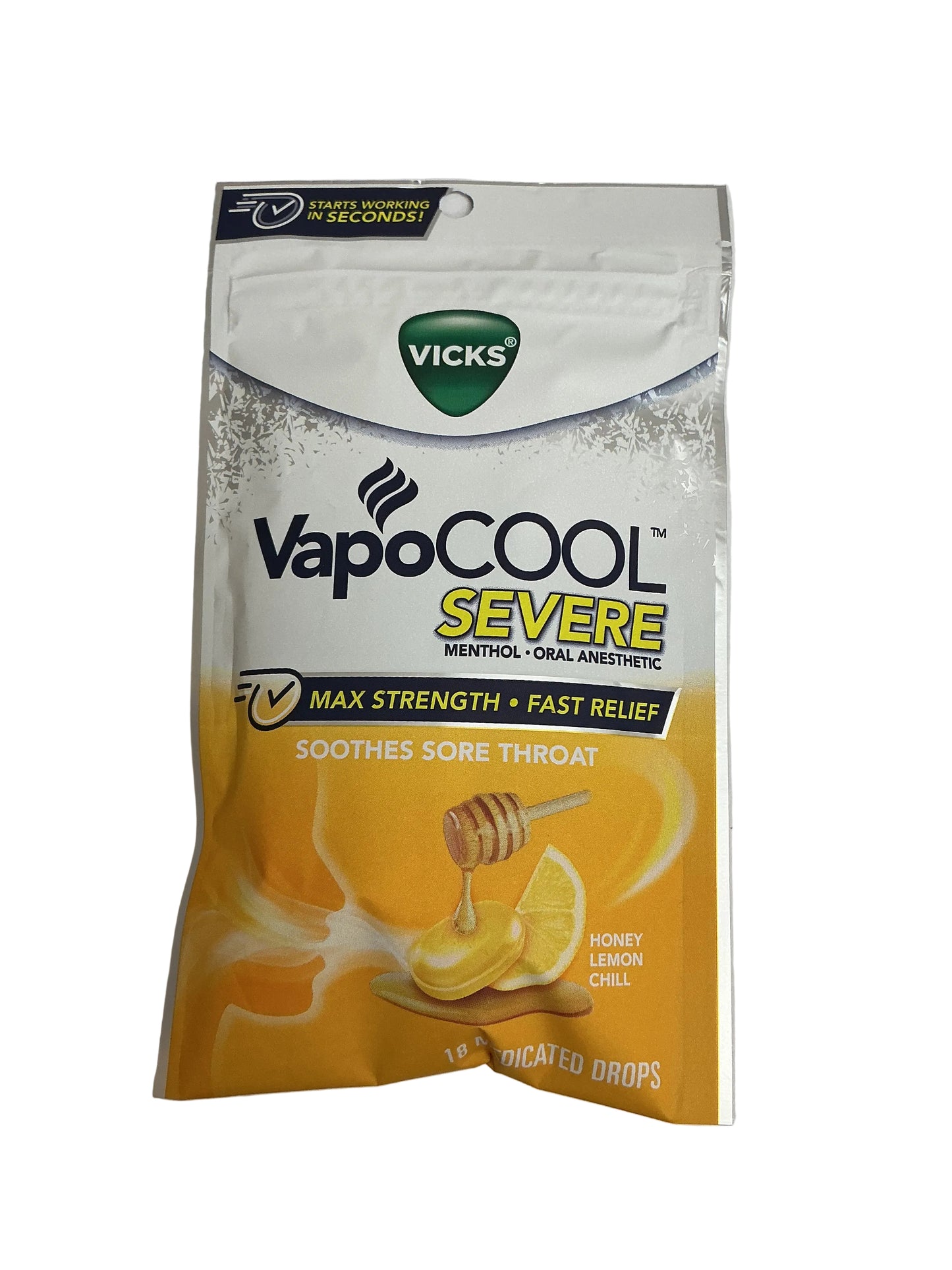 VICKS SR THRT DRP HNY LMN - 12/cs