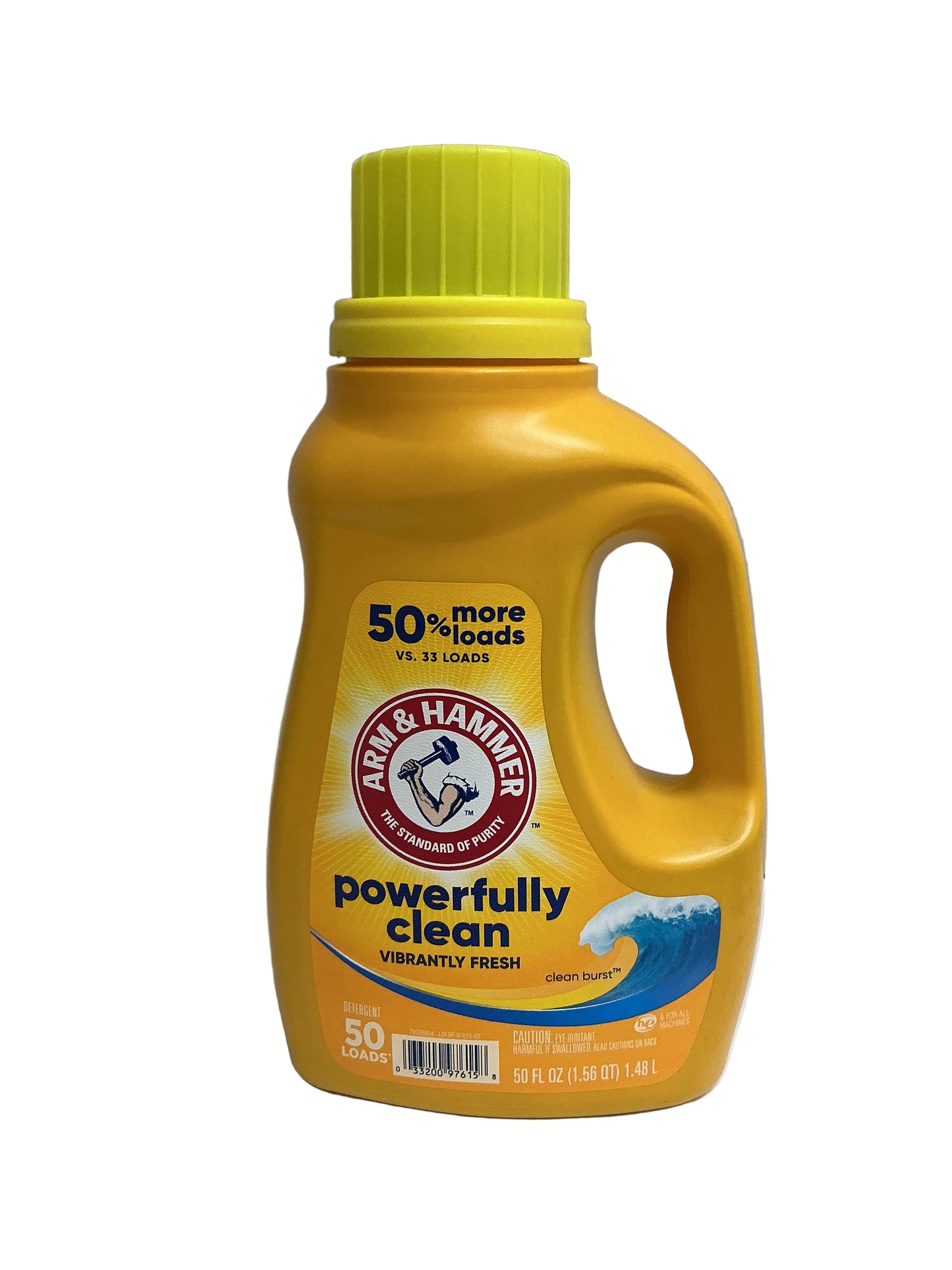 A&H LI UID LAUNDRY DETERGENT 50OZ - CLEAN BURST -8/cs