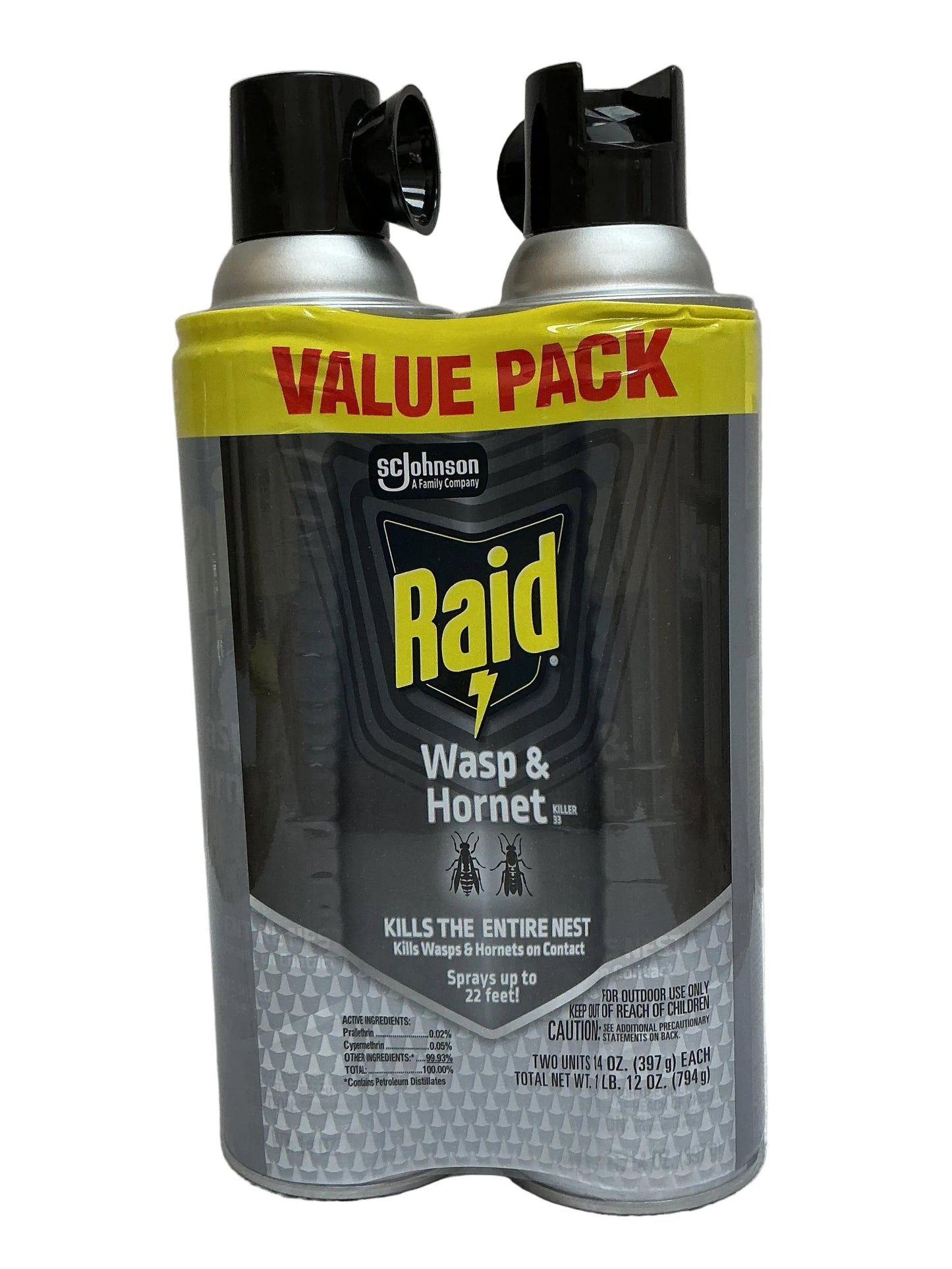 RAID WASP&HORNET 14oz (10/2pk)cs