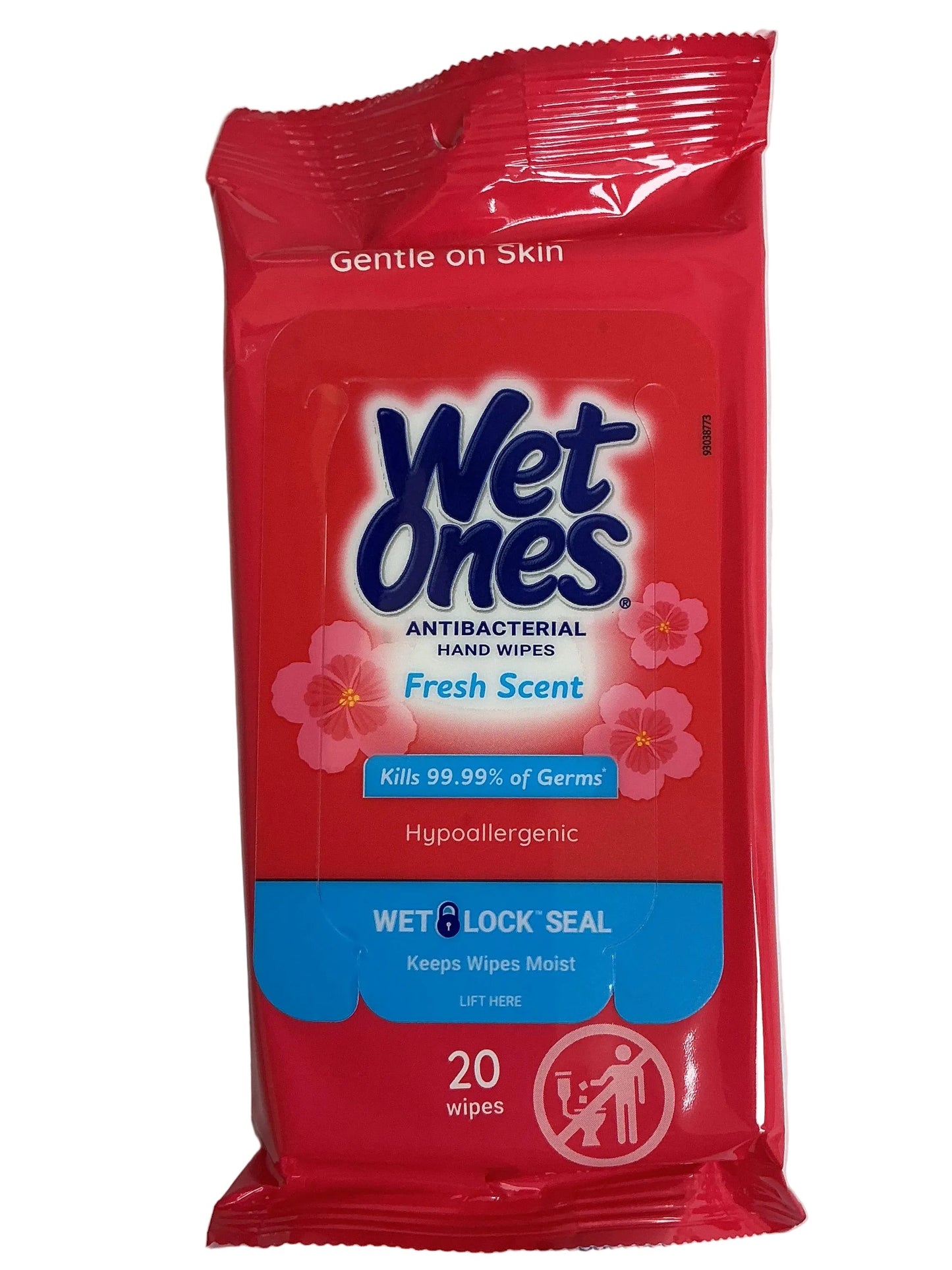 WET ONES ANTIBACTERIAL HAND WIPES - FRESH SCENT RED