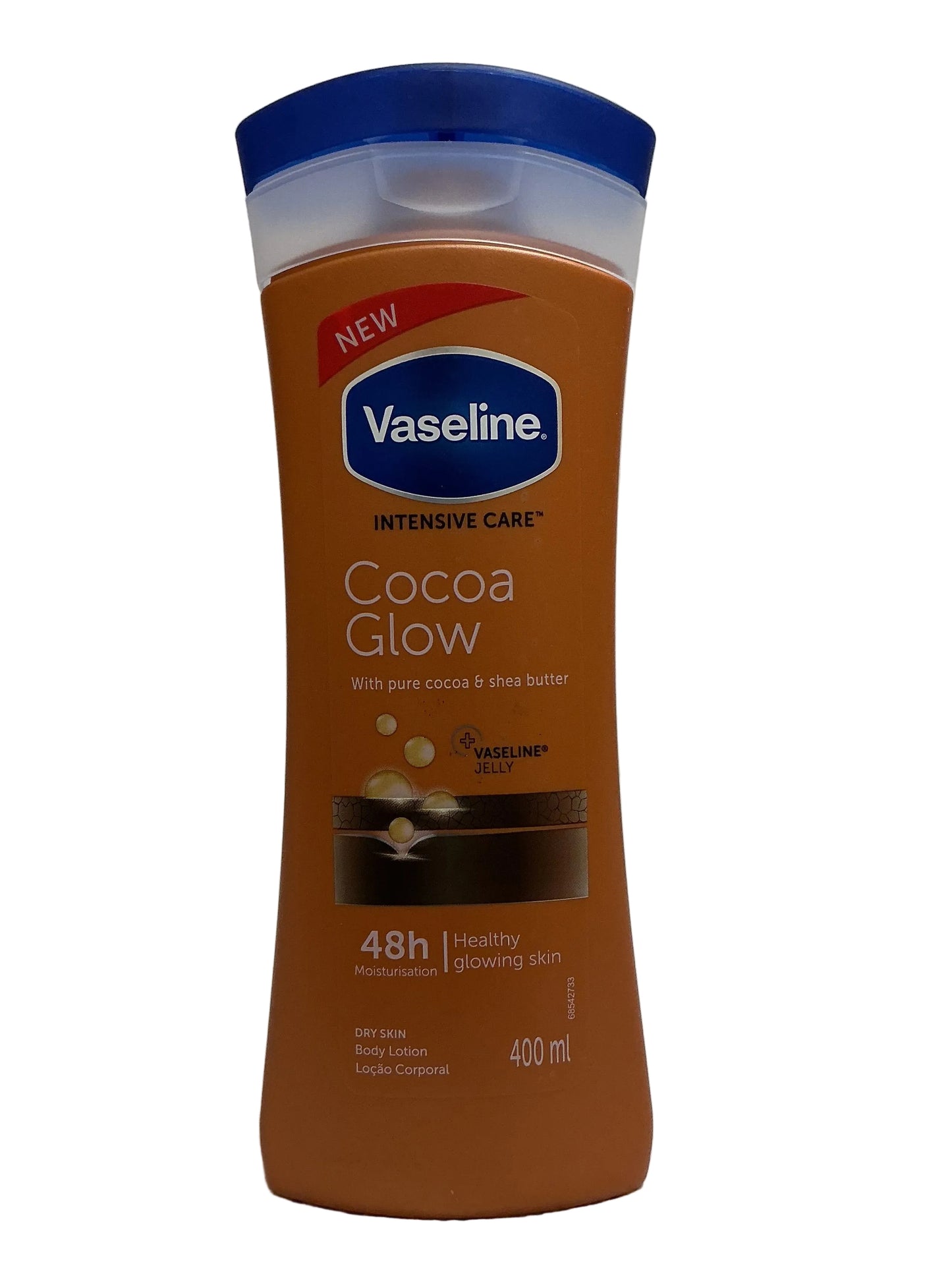 VASELINE ICL 400ML COCOA GLOW (8-6pk)cs
