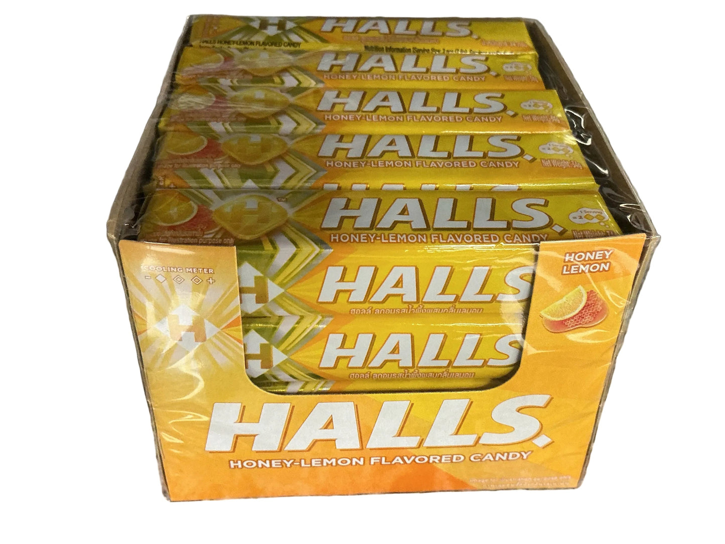 HALLS IMPORT 34GM HONEY LEMON (12-20pk)cs
