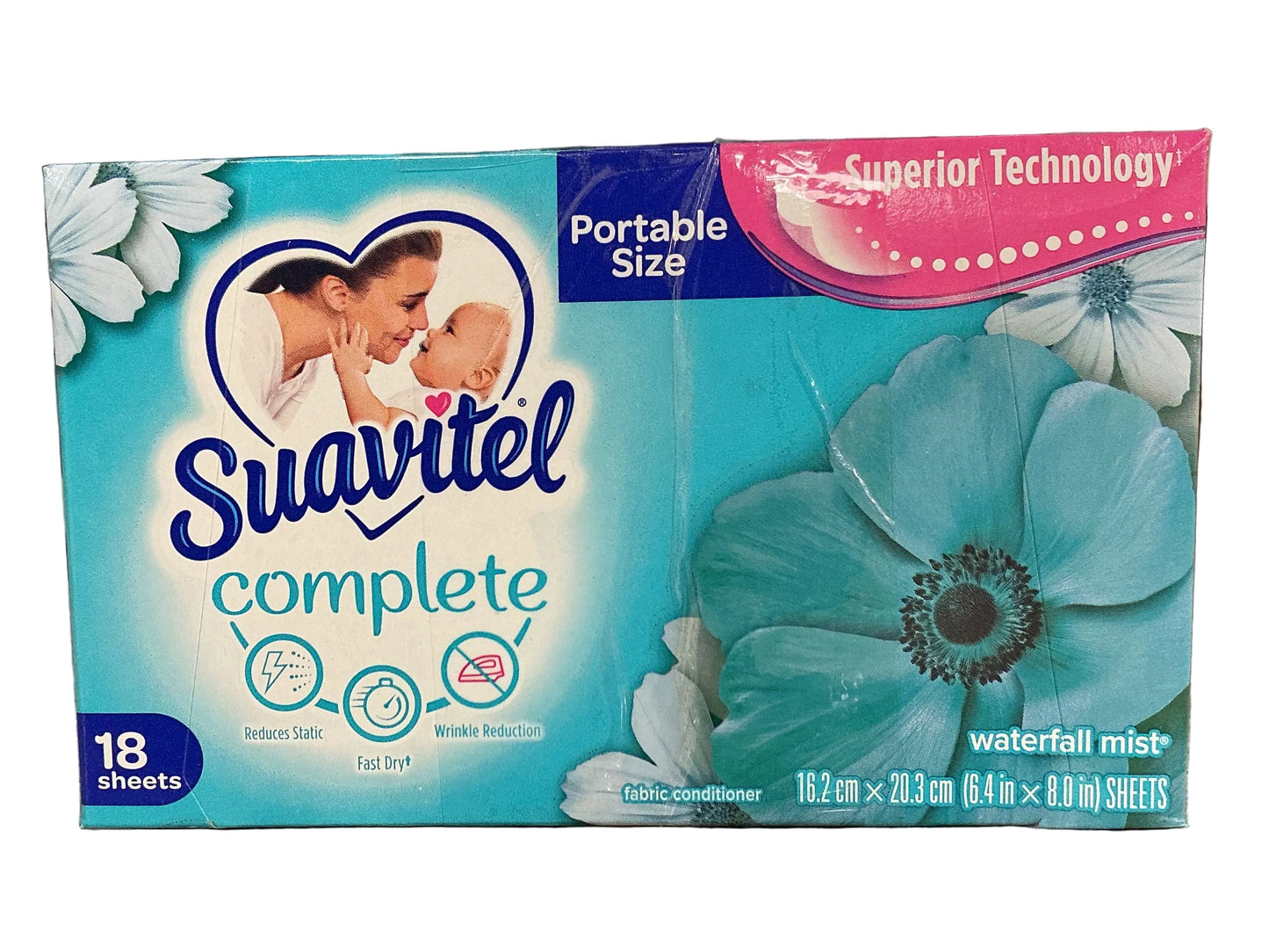Suavitel Sheets 15/18ct - Waterfall Mist - 15/cs