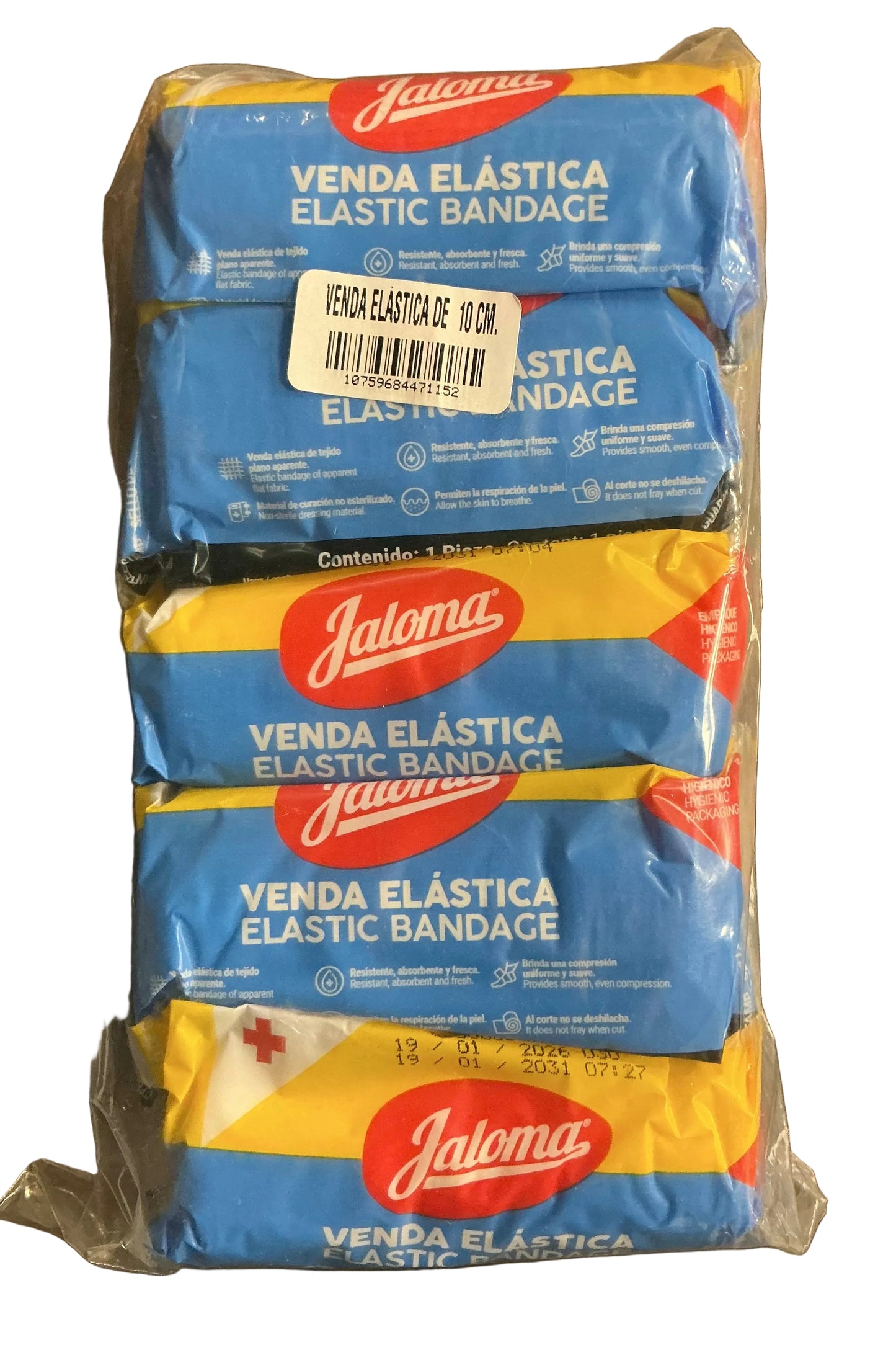 Venda Jaloma No. 10 Paquete C/10 Piezas - 60/cs