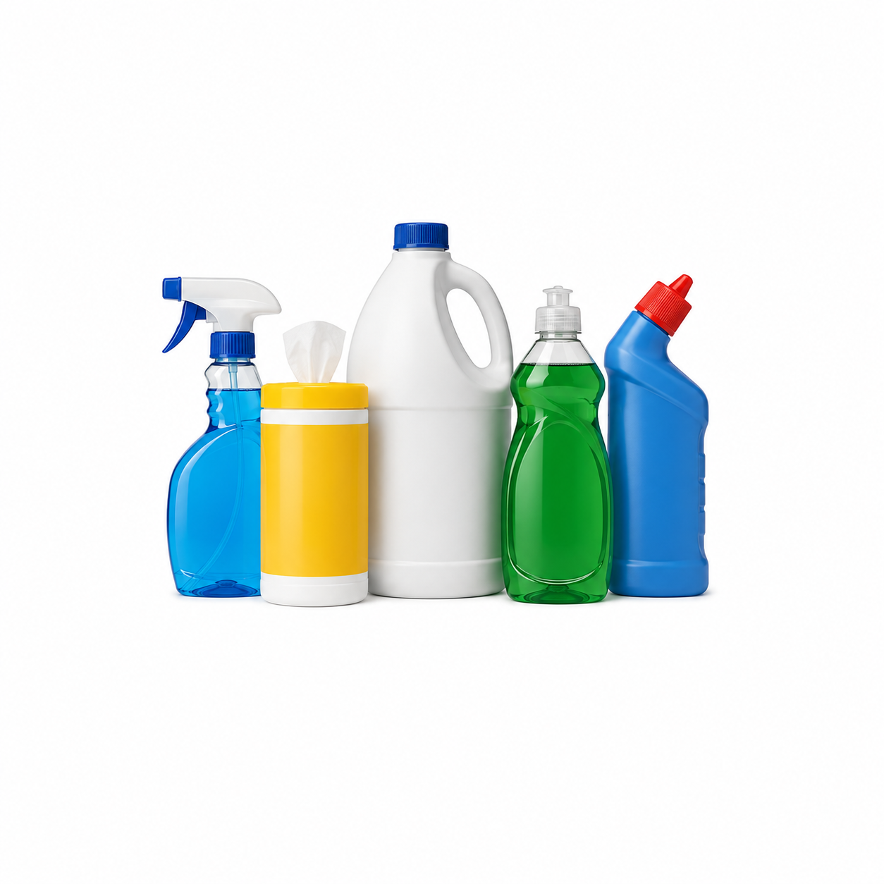 Cleaning supplies collection featuring trusted household cleaning brands at wholesale prices.