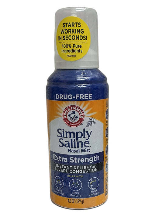 Simply Saline Adult Nasal Mist 4.6oz Extra Strength -(6/4pk)24/cs
