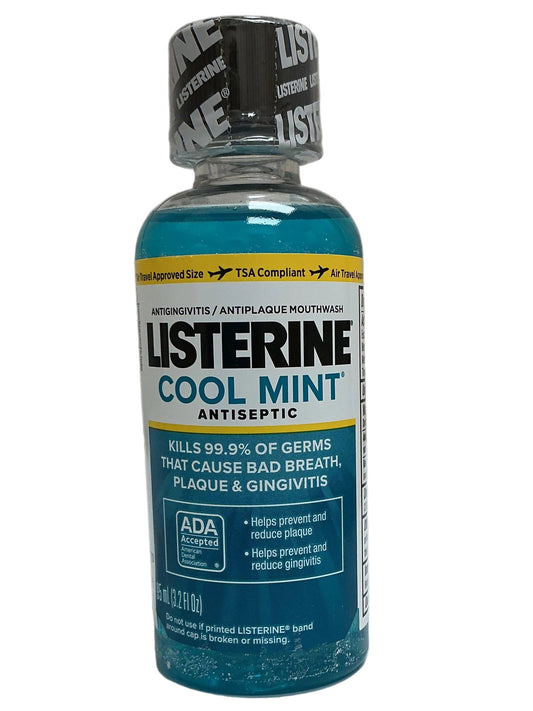 Listerine Enjuague Bucal 3.2oz - Menta Fría - (2/12pk) -24/caja