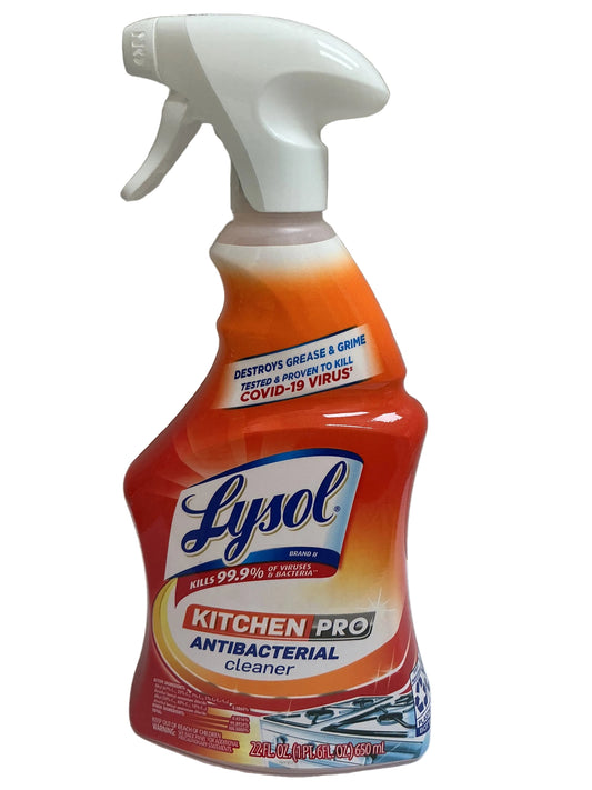 LYSOL KITCHEN PRO ANTIBACTERIAL CLEANER TRIGGER 22 oz - 9/cs