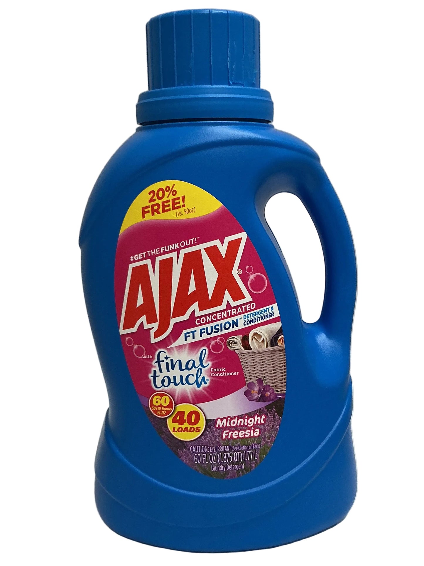 Detergente Ajax 2X 60oz 5 en 1 Fusión -Fresia de Medianoche -8/caja