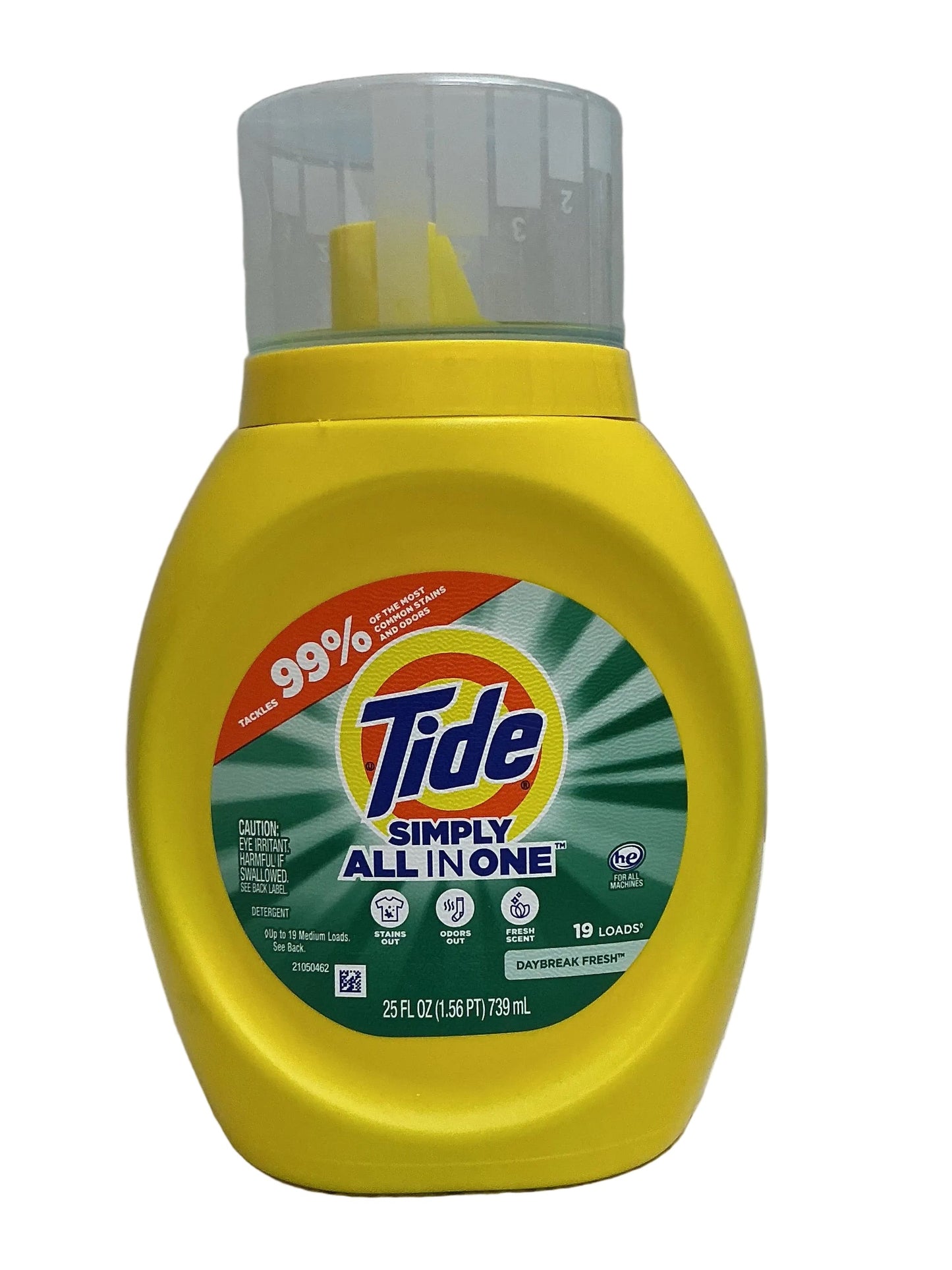 Tide Detergent 25oz Simply Clean & Fresh -Daybreak Fresh -6/cs