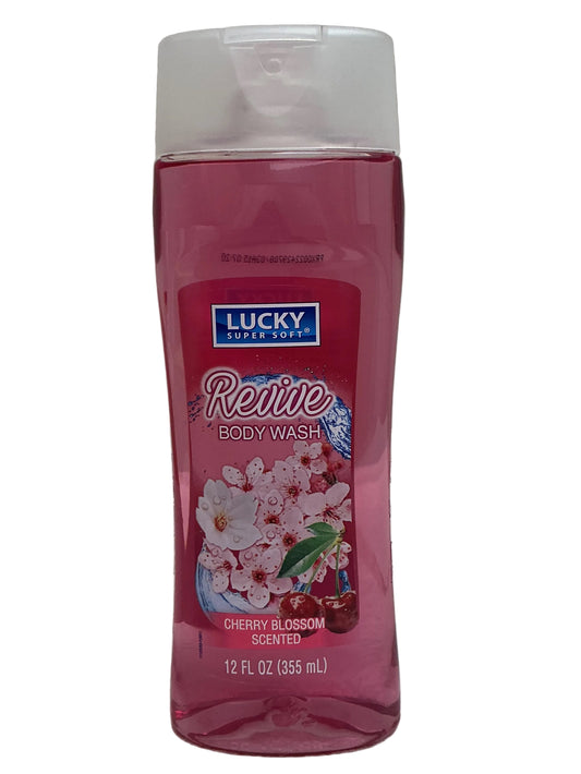 Jabón líquido Lucky Body Wash 12oz-Cherry Blossom Pink -12/caja