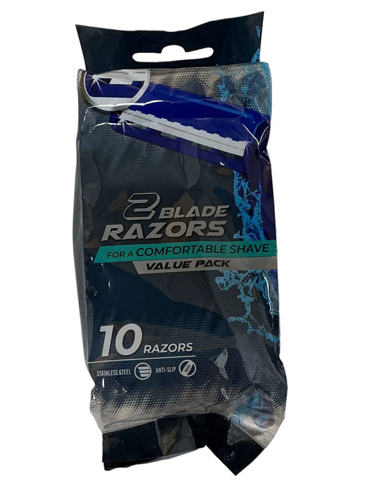 U' men razor Shaver 10ct-Blue -24/cs