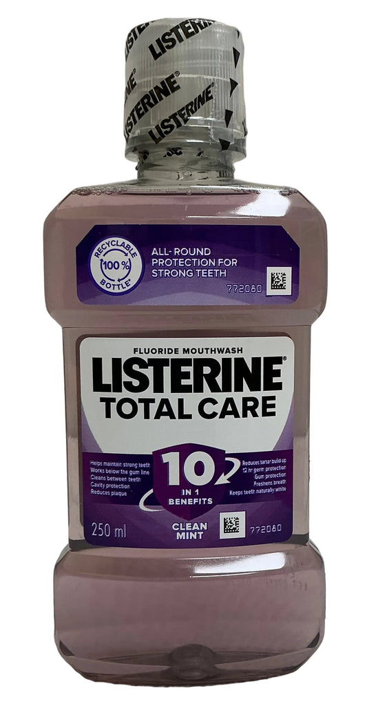 Listerine 250ml - TOTAL CARE HIERBABUENA LIMPIA 12/caja