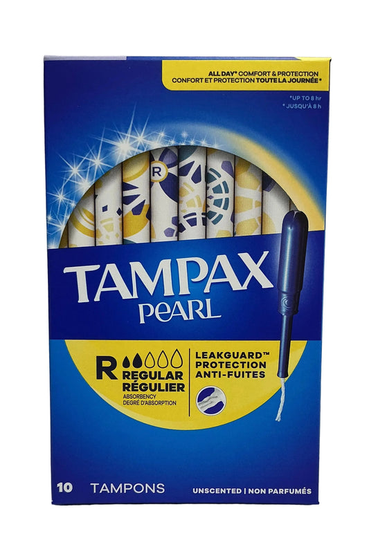 Tampax Pearl Regular Unscented -(4/10pk)40/cs