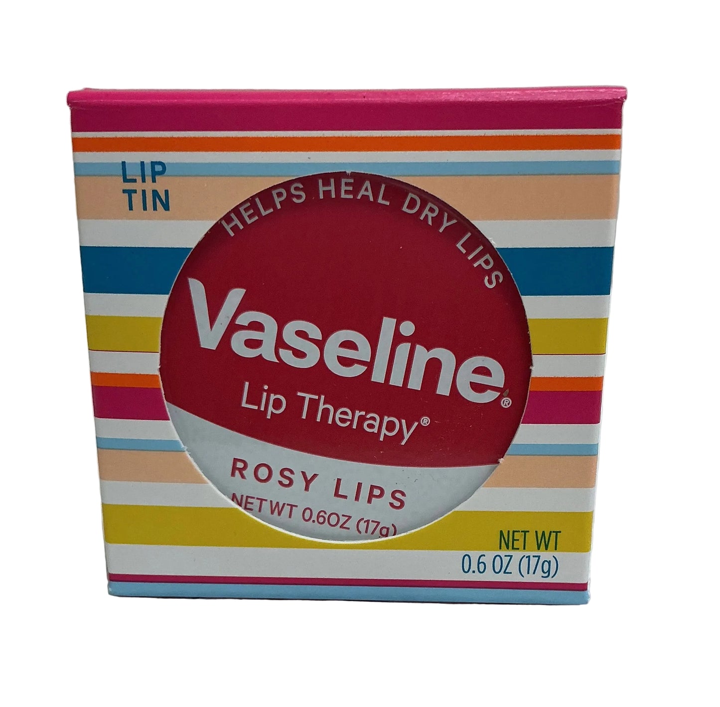Vaseline Lip Therapy Lip Balm Tin Rosy Lips, 0.6 Oz