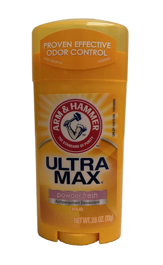 Arm & Hammer ULTRAMAX 2.6oz Powder Fresh Solid -12/cs