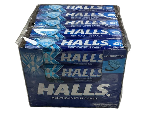 HALLS IMPORT 34GM MENTHOLYPTUS  (12-20pk)cs