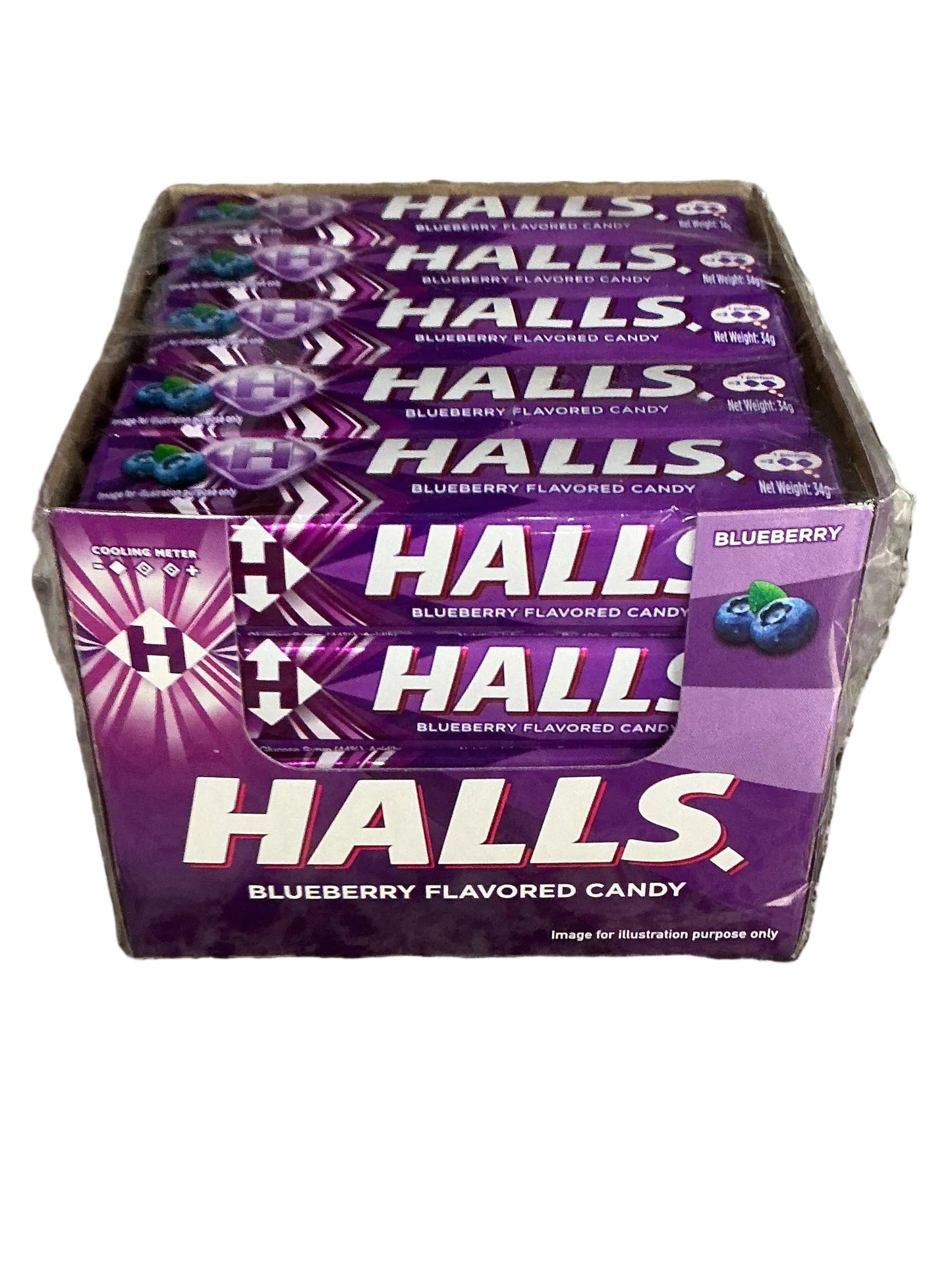 HALLS IMPORT 34GM ARÁNDANO (12-20pk)ud