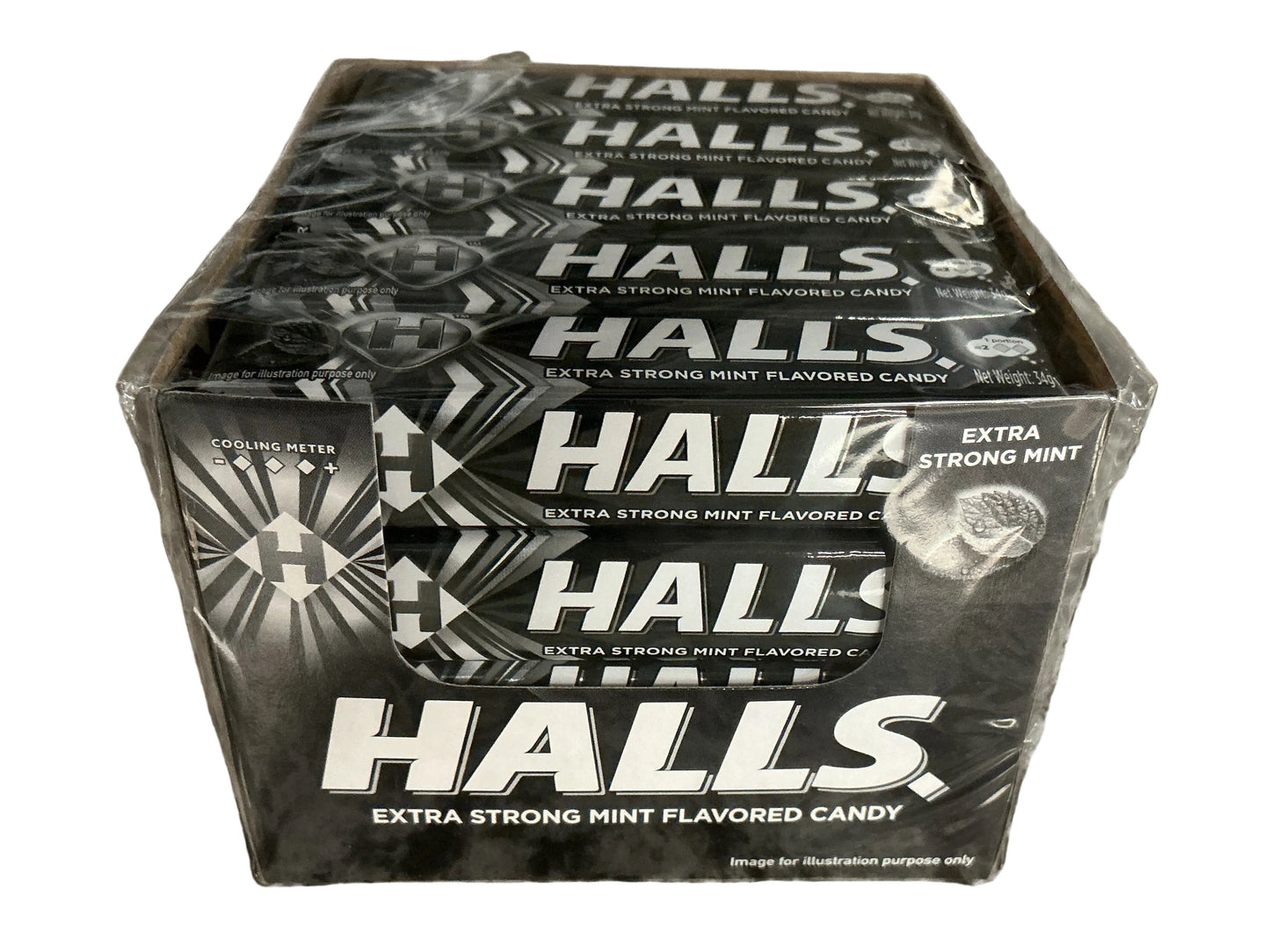 HALLS IMPORT 34GM EXTRA STRONG  (12-20pk)cs