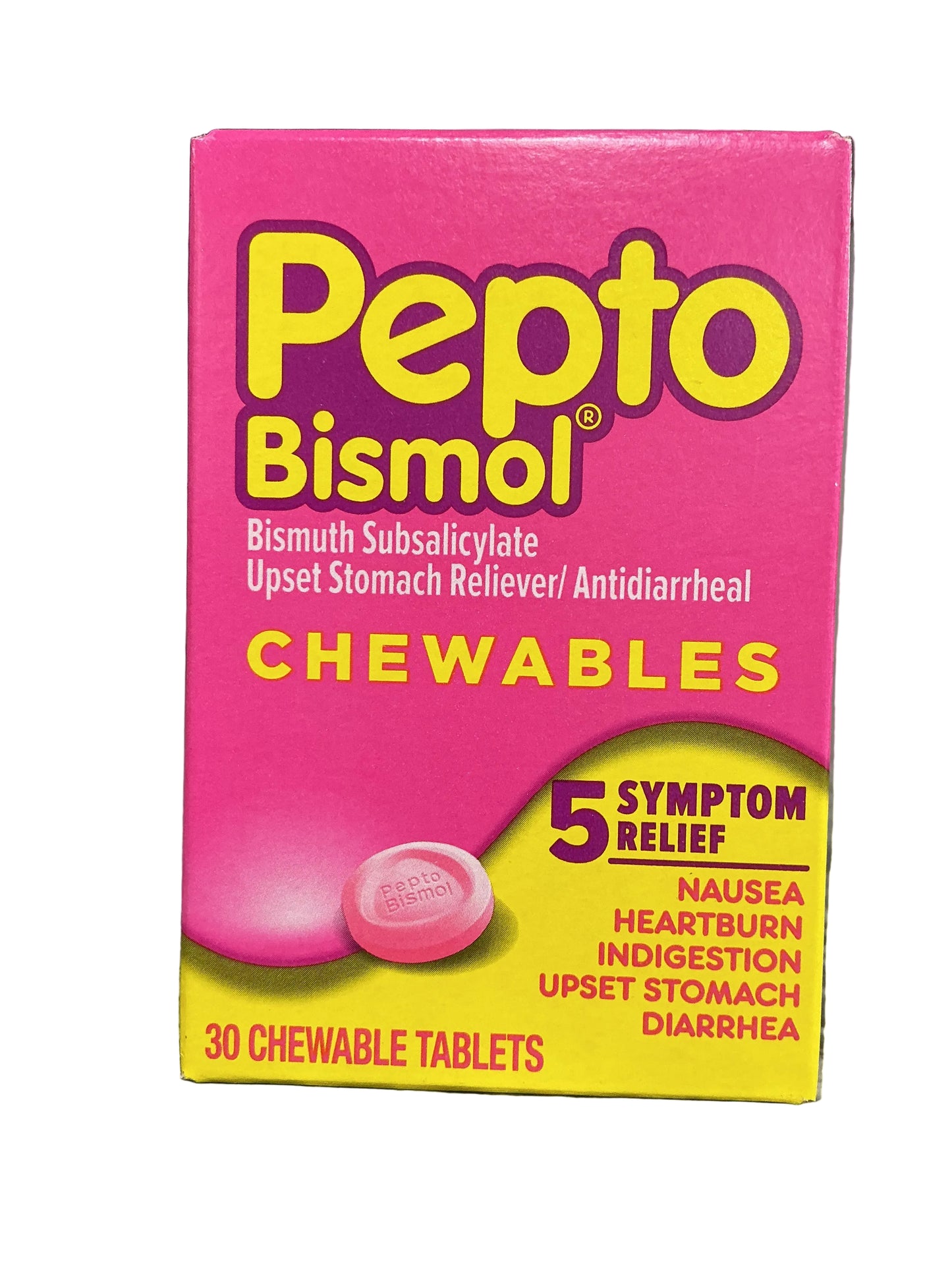 Pepto Bismol Tablets 30ct -(4-6PK) -24/cs