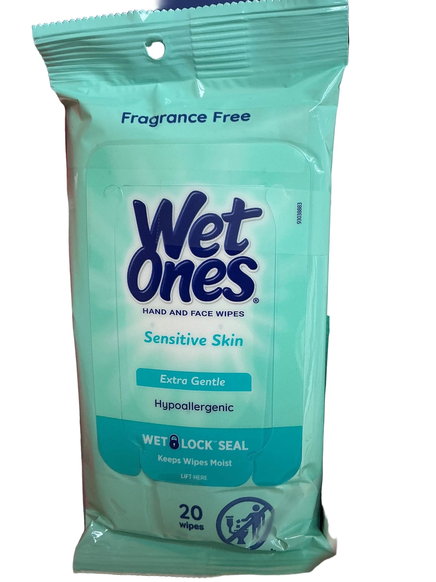 WET ONES ANTIBACTERIAL HAND WIPES - SENSITIVE SKIN TEAL