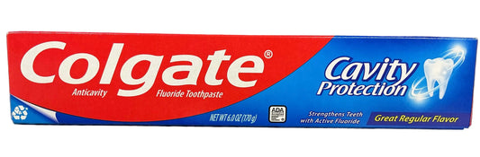 Colgate TP 6oz Pasta dental anticaries Regular (paquete de 4-6)-24/caja